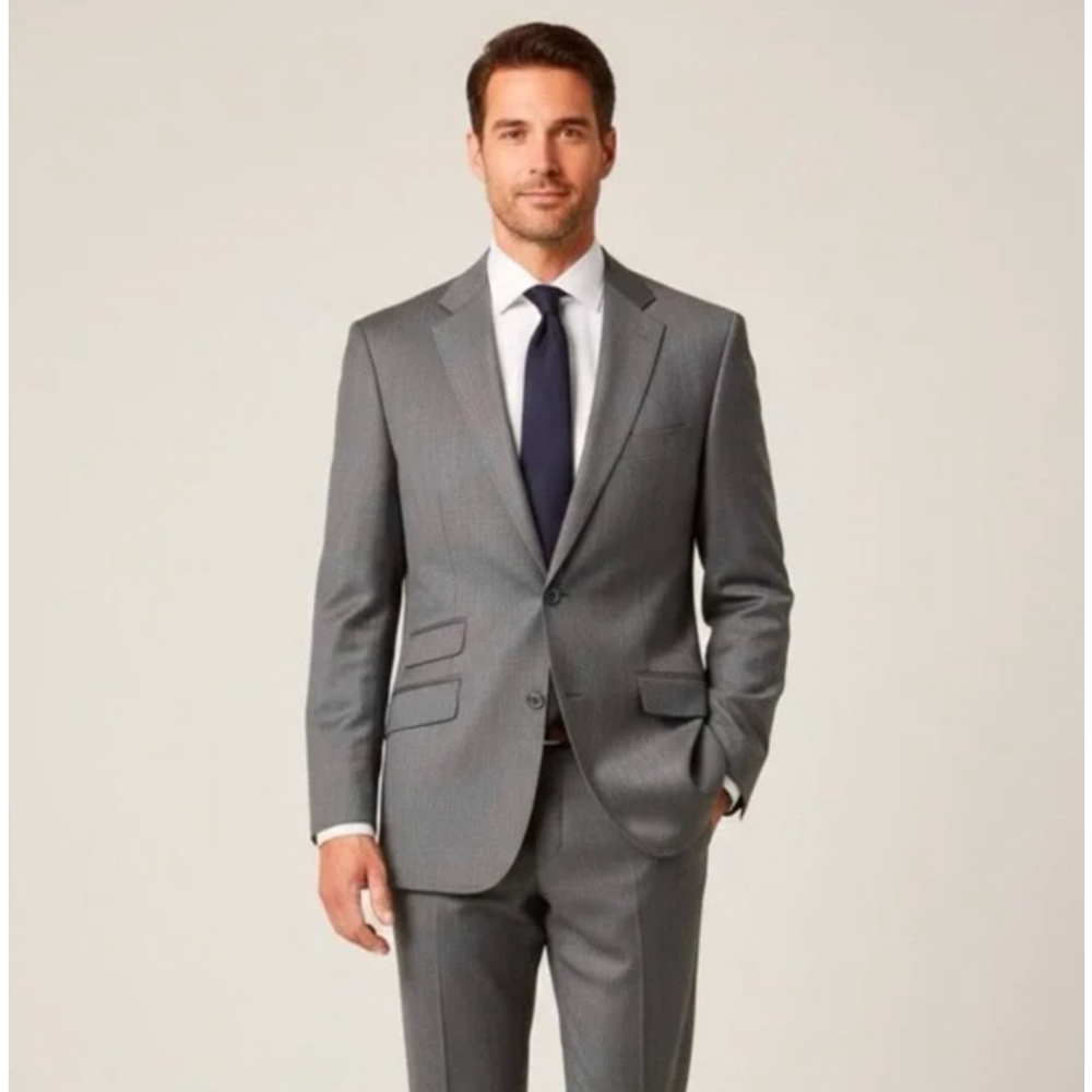 * Ted Baker Wool Endurance Pinstripe Suit Jacket Blazer Size 44R